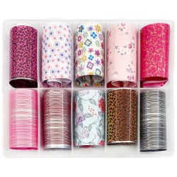 A set of wide foil for nail...
