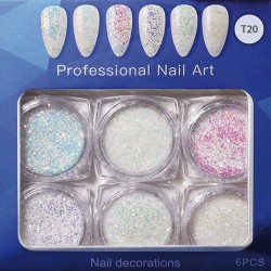 Set of 6 different nail...