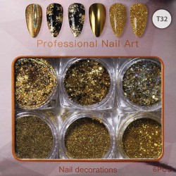 Set of 6 different nail...