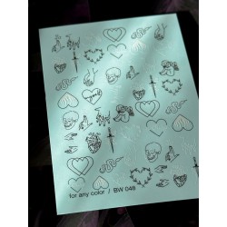 ***Черно-белый 3D СЛАЙДЕР...