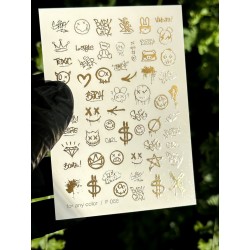 ***Золотой Фольгированный...