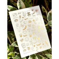 ***ЗОЛОТОЙ ФОЛЬГИРОВАННЫЙ...