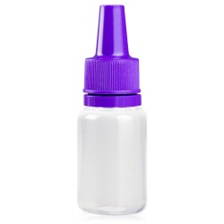 12 ml bottle with purple...
