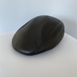 Eco-leather cap Drop BLACK...