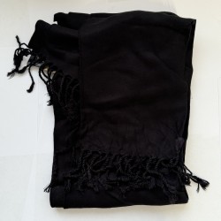 Scarf black cashmere (7162)