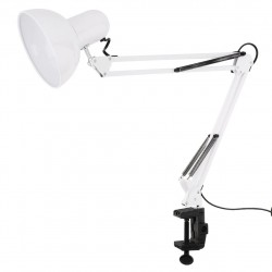 White table lamp with long...