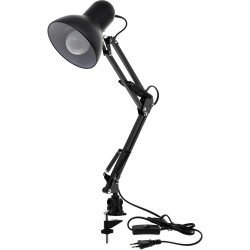 Black table lamp with long...