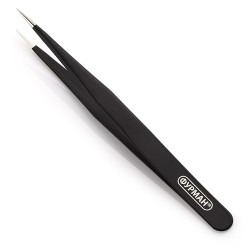 STRAIGHT black tweezers for...