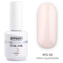 Liquid gel with glitter...