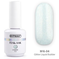 Liquid gel with glitter...