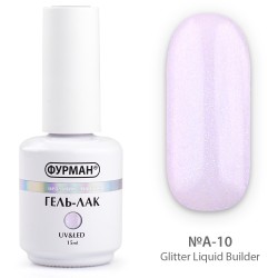 Liquid gel with glitter...