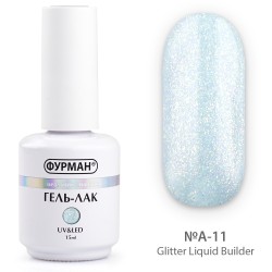 Liquid gel with glitter...