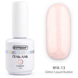 Liquid gel with glitter...