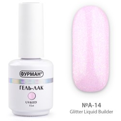 Liquid gel with glitter...