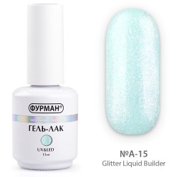 Liquid gel with glitter...