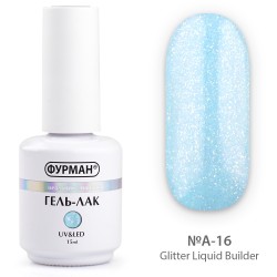 Liquid gel with glitter...