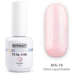 Liquid gel with glitter...