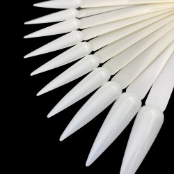 Белый острый веер на кольце...