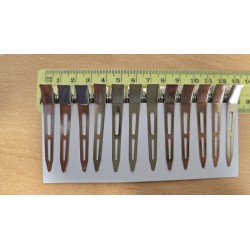 Set of metal hair clips...
