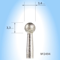 ***Diamond ball bur 3.4...