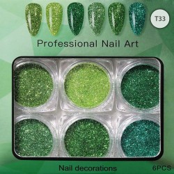 Set of 6 different nail...