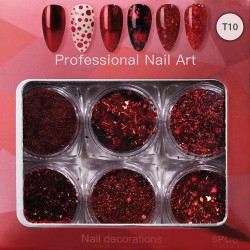 Set of 6 different nail...