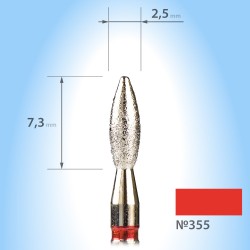Алмазная пламевидная фреза...
