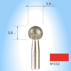 Diamond ball 3.9 mm burr...