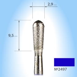 47M-Diamond teardrop burr...