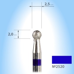 03M-Diamond ball burr 2.5...