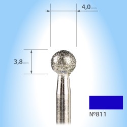 06M-Diamond ball burr 4 mm...