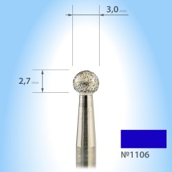 04M-Diamond ball burr 3 mm...