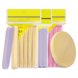 12 pressed sponges. Dampen...