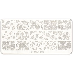 Metal plate for stamping on...