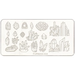 Metal plate for stamping on...