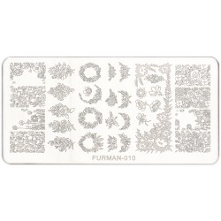 Metal plate for stamping on...