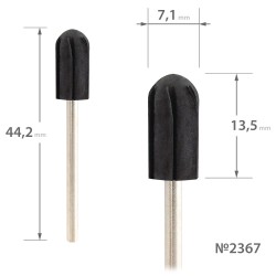 Rubber nozzle for caps...