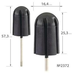 Rubber nozzle for caps...