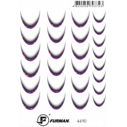 Pink-purple foil gradient...
