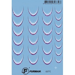 Pink-purple foil gradient...