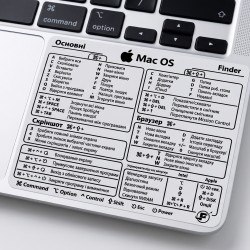 Гарячі клавіші MAC-наклейка...