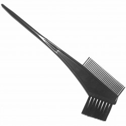 Hair dyeing brush with comb...
